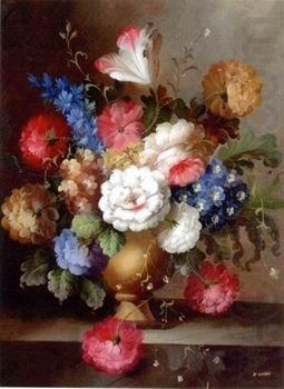 Floral, beautiful classical still life of flowers.091, unknow artist